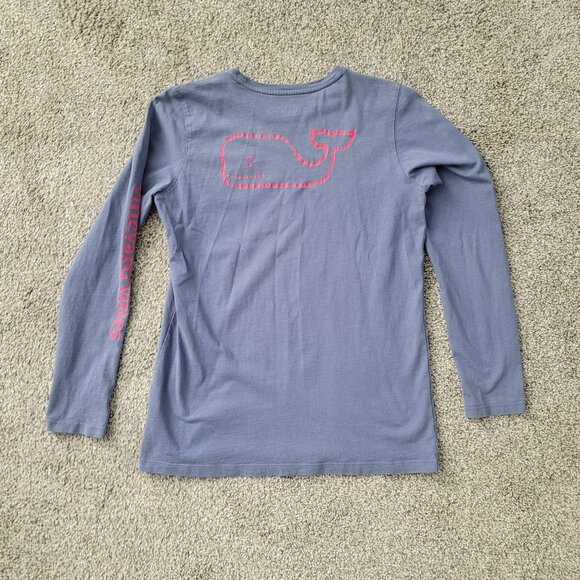 Vineyard Vines Girls Blue Long Sleeve T-Shirt X-Large 16 - Picture 2 of 9